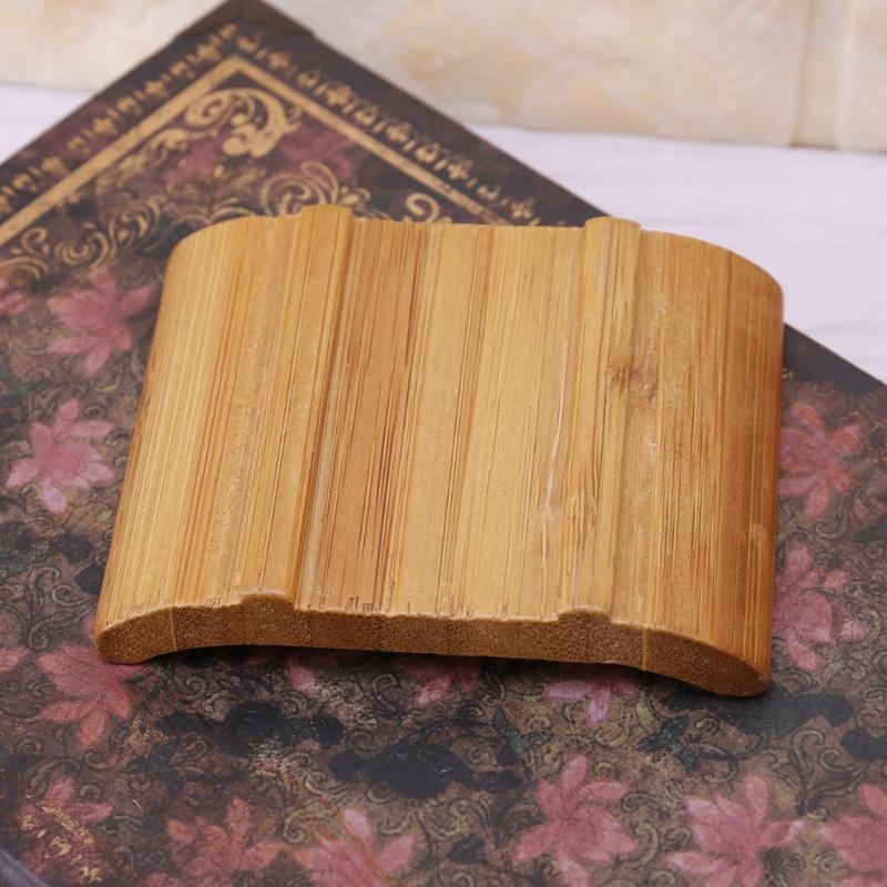 Bamboo Soap Dish Tray Bathroom Soap Plate Storage Soap Rack Container for Shower