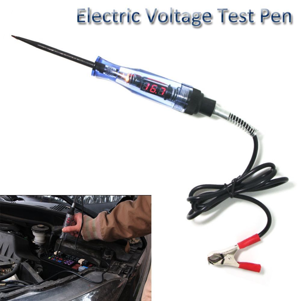 Tool LED Light Car Electric Voltage Test Pen  Tester Digital LCD Probe Detector