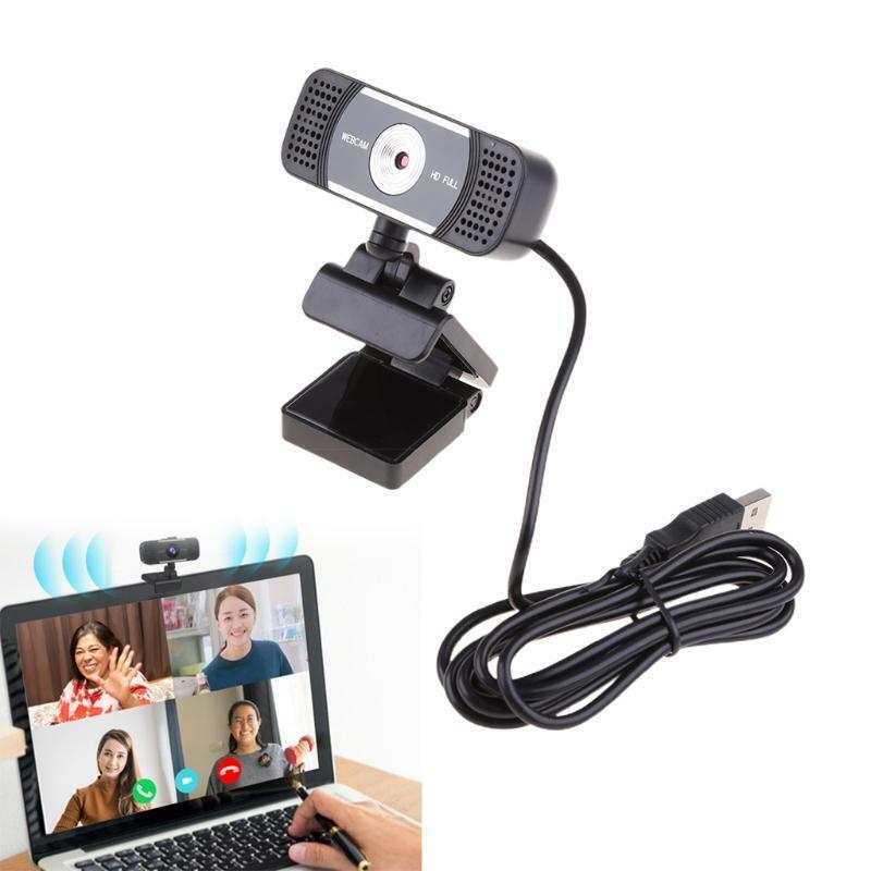 Webcam1080P USB Web Camera Built-in Microphone with Tripod for Laptop Video Call