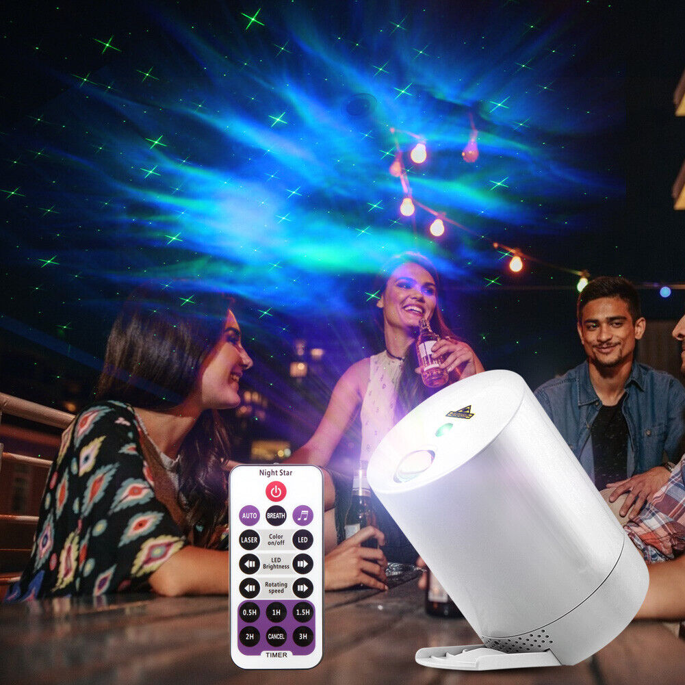 Starry Sky Projection Light LED Rotating Dream Star Water Wave Lamp (B)