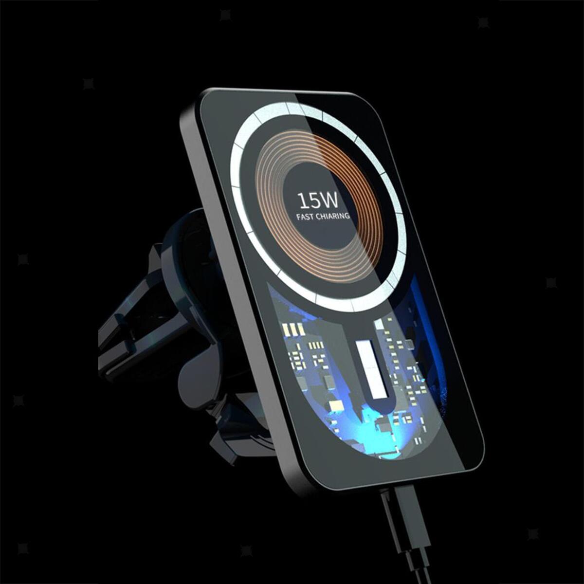 Magnetic Car Charger Car Holder Charger Fast Charging Adjustable 15W for 13