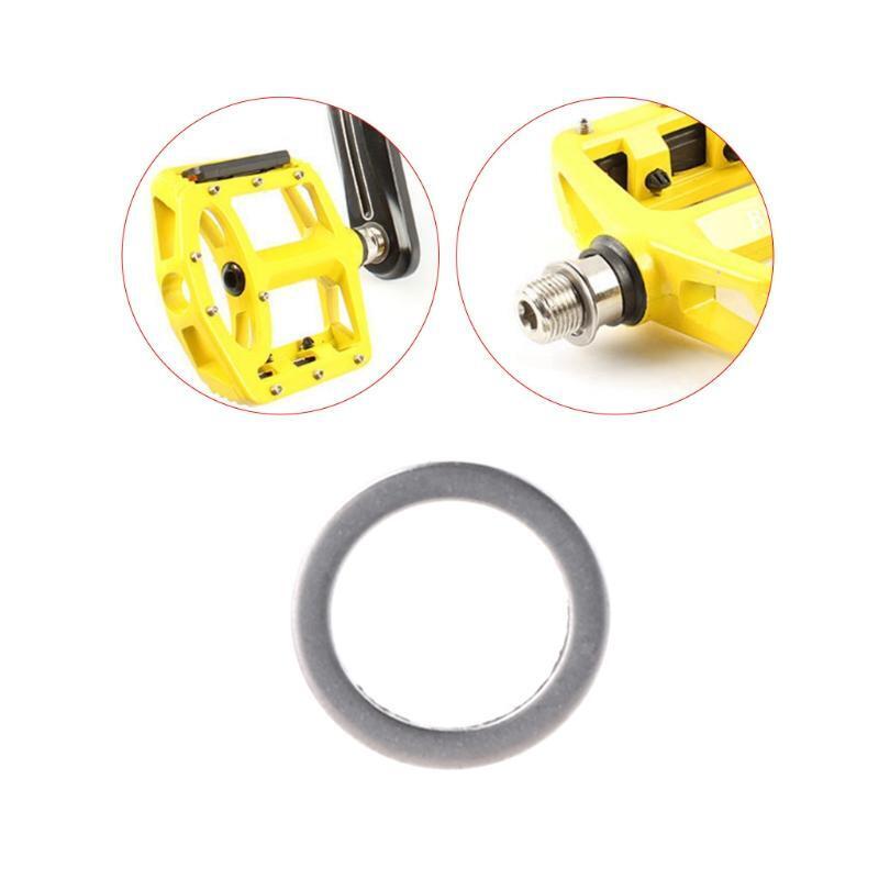 2 Pcs Bicycle Pedal Spacer Crank Cycling MTB Bike Stainless Steel Ring Washers
