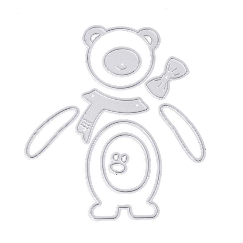 Bear Cutting Dies Stencils Scrapbook Album Paper Embossing DIY Craft Christmas