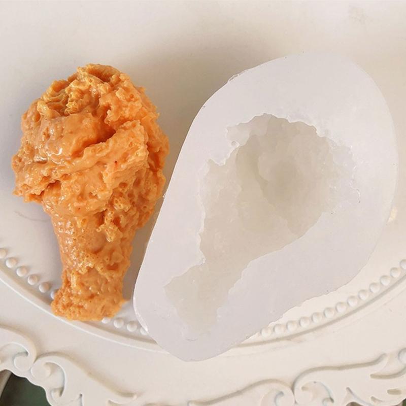 Silicone Fondant Mold Cartoon Cake Chocolate DIY Baking Moulds Chicken Leg Shape