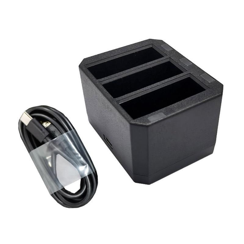 Battery Charger with Triple Battery Slots Compatible-with-Osmo-Action Camera