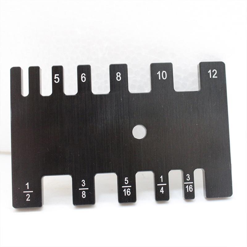 Practical Tenon Caliper Card Gauge Aluminum Alloy Woodworking Measure Ruler Tool