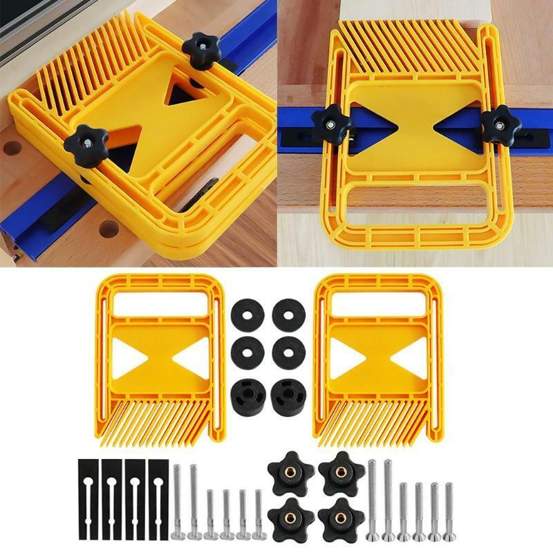Professional Woodworking Tools Extended Double Featherboard Ergonomic Knobs DIY