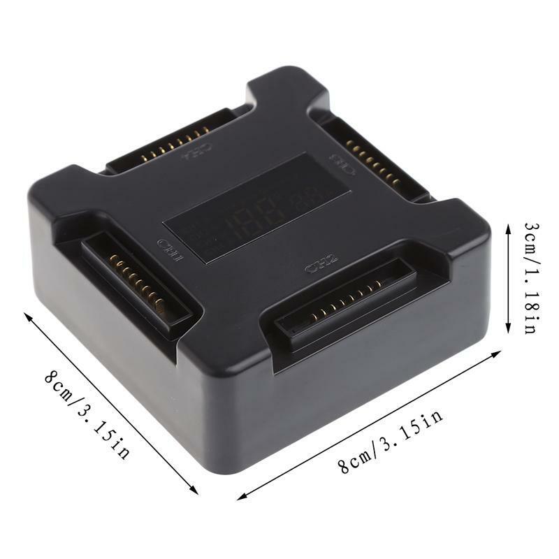 4-In-1 Battery Rapid Charging Charger Hub For D-JI Mavic Pro With LCD Display