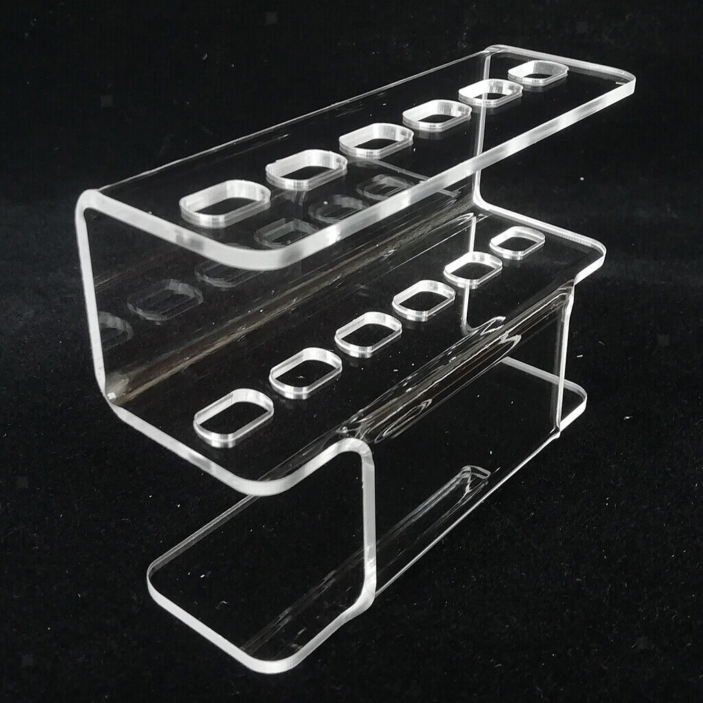Clear Eyelashes Extension Tweezers Holder Dresser Desk Display Stand Shelf