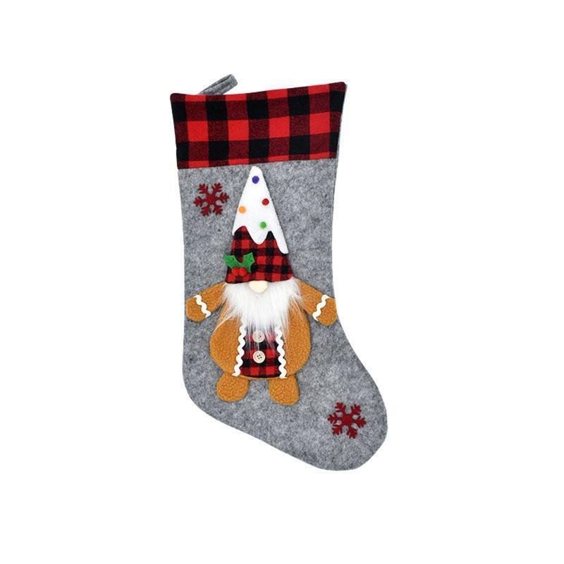 Christmas Gnome Stockings 3Pack Plush Swedish Gnomes Xmas Tree Firplace Family