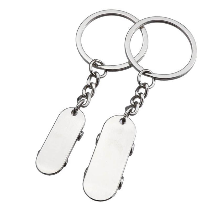 2x Mini Skateboard Key Chain Scooter Keychain for Outdoor Sports Creative Gifts