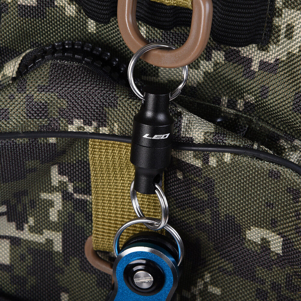 Fly Fishing Magnetic Net Release Landing Net Holder Keeper with Lanyard