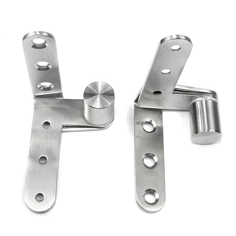 Stainless Steel Door Hidden Hinges Adjustable Top & Bottom Pivoted Hinges