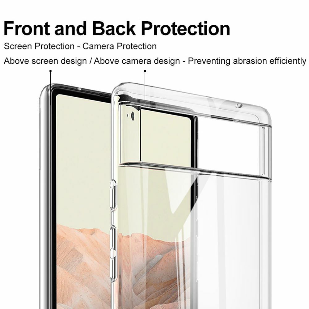 Hard PC Shockproof Back Bumper Shell Clear Case For Google Pixel 6/Pixel 6 Pro
