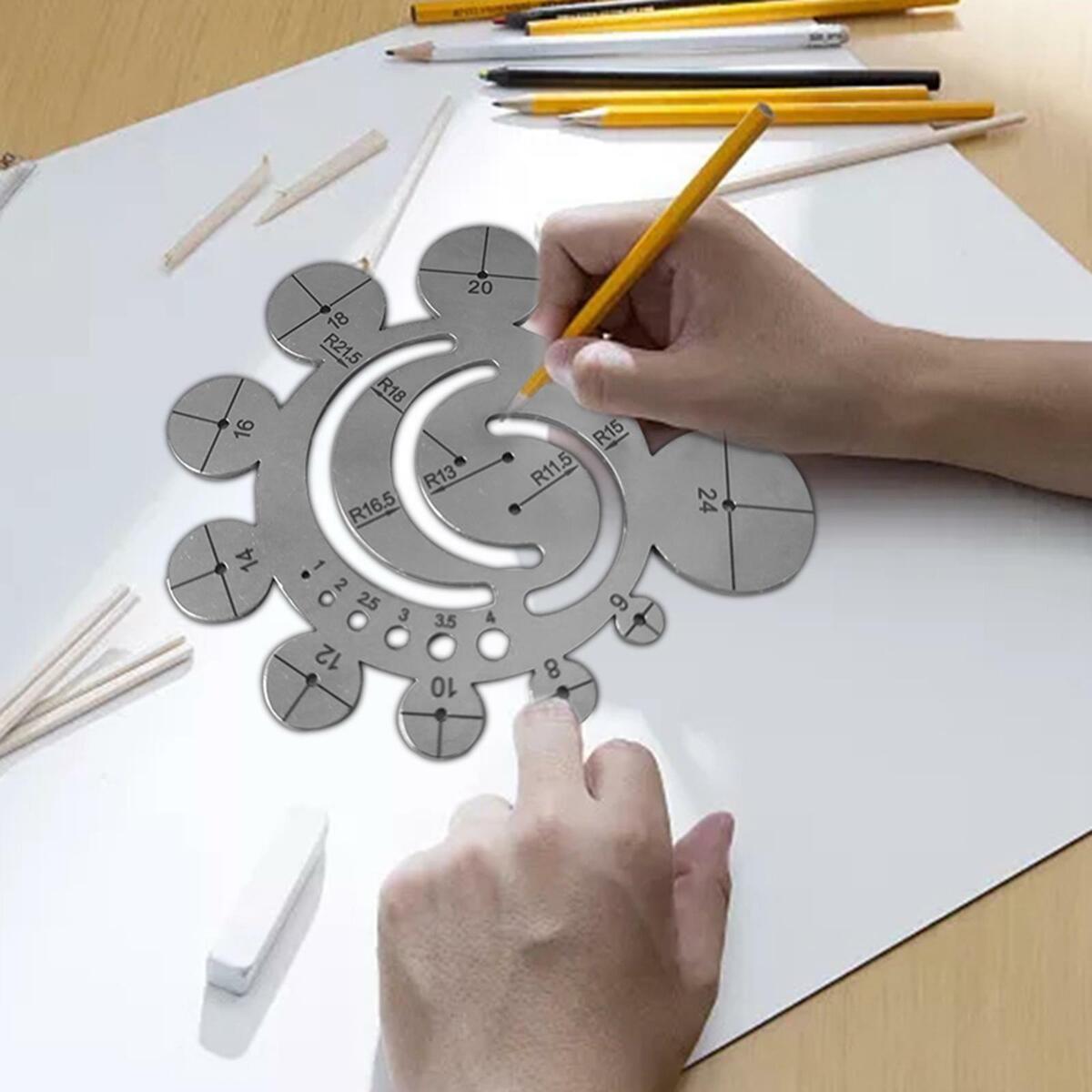 Cutting Ruler  Cutting Template Circle Drawing for Craft