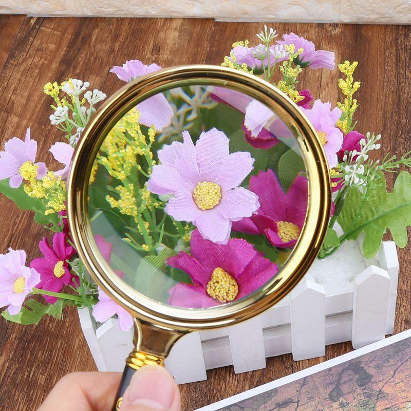 10X 90mm Handheld Magnifier Reading Map Newspaper Magnifying Glass Jewelry Loupe