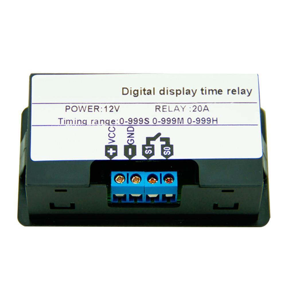 DC12V 20A Digital Display Time Delay Relay Timing Timer Cycling Module