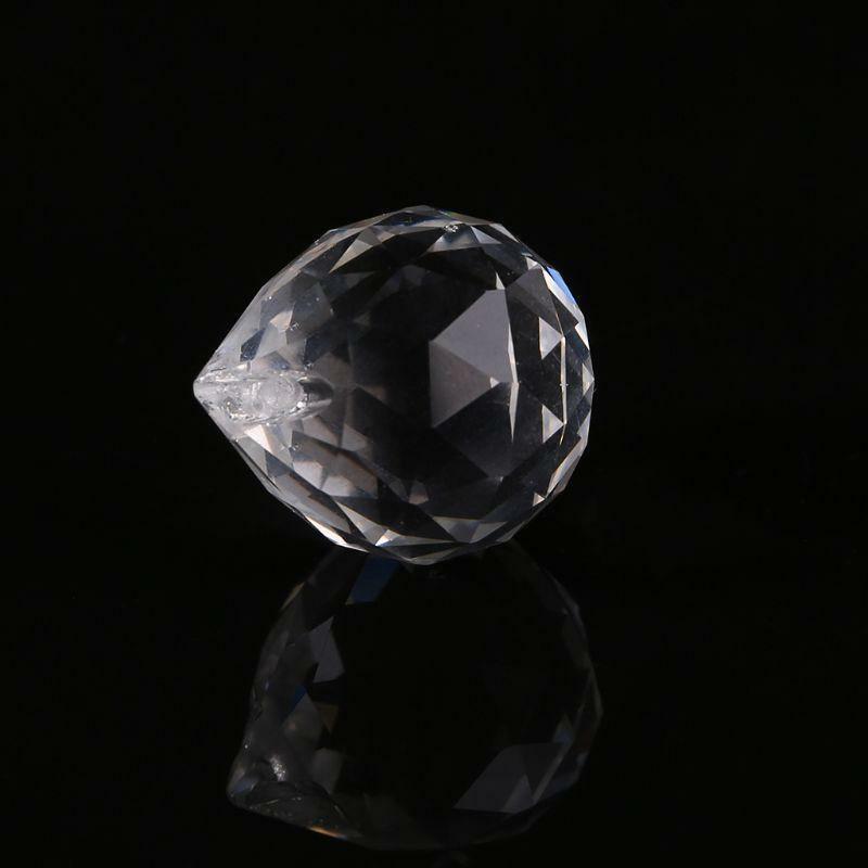 Clear Crystal Lamp Ball Hanging Prism Suncatcher Wedding Decor 20mm