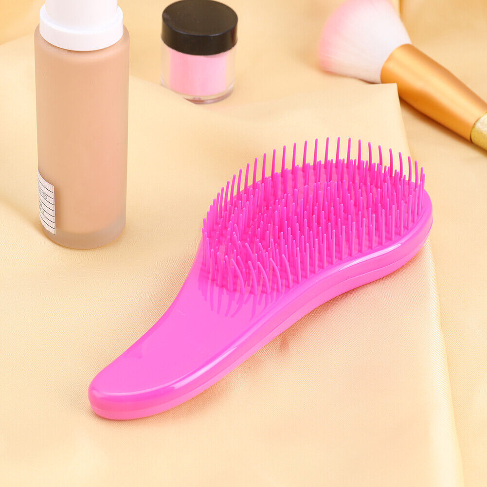 Portable Detangling Comb Massage Hair Brush Styling(Rose )