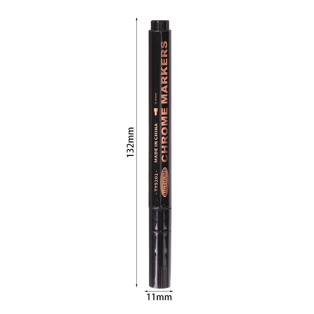 Mirror Marker Pen DIY Paint Stationery Student Craftwork Pen (0.7mm Copper)