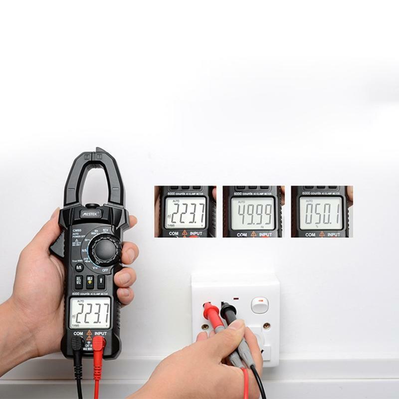 Digital Clamp Meter Multimeter AC Current & AC/DC Voltage Tester Amp Volt Ohm