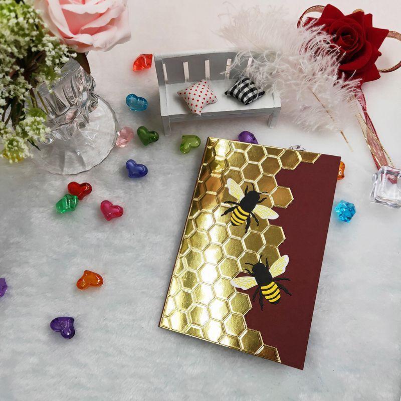 Honeybee Hive Metal Cutting Dies Stencil DIY Scrapbooking Album Stamp Card