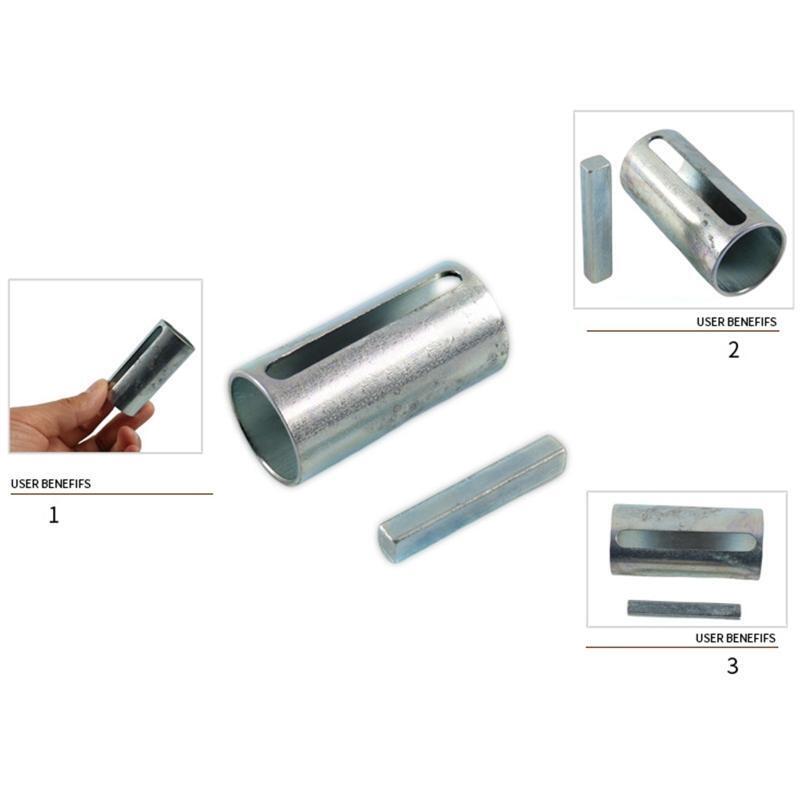 Stainless Steel 1/8" to 1" Gas Engine Pulley Crank Shaft Sleeve Adapter