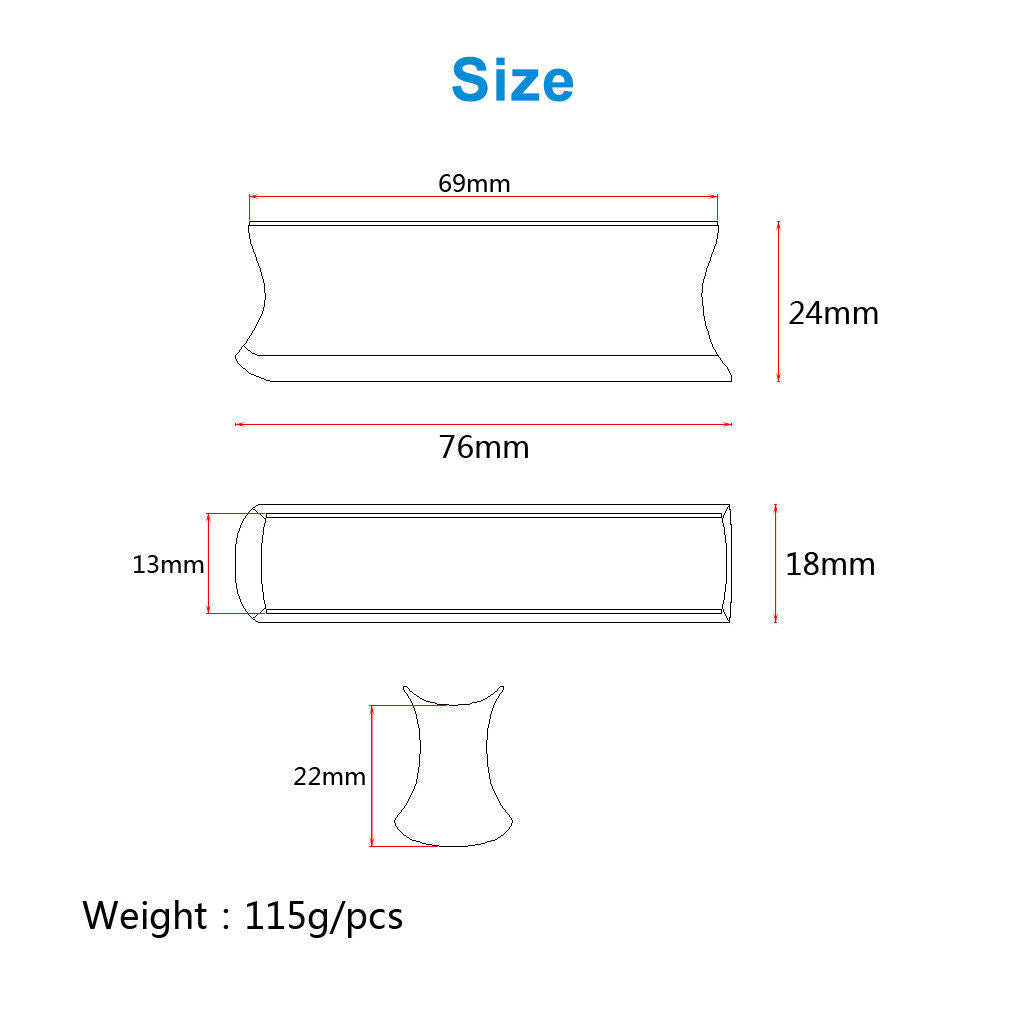 Stainless  Lap Slide Bar Huawaii Guitar Replacements Accessories