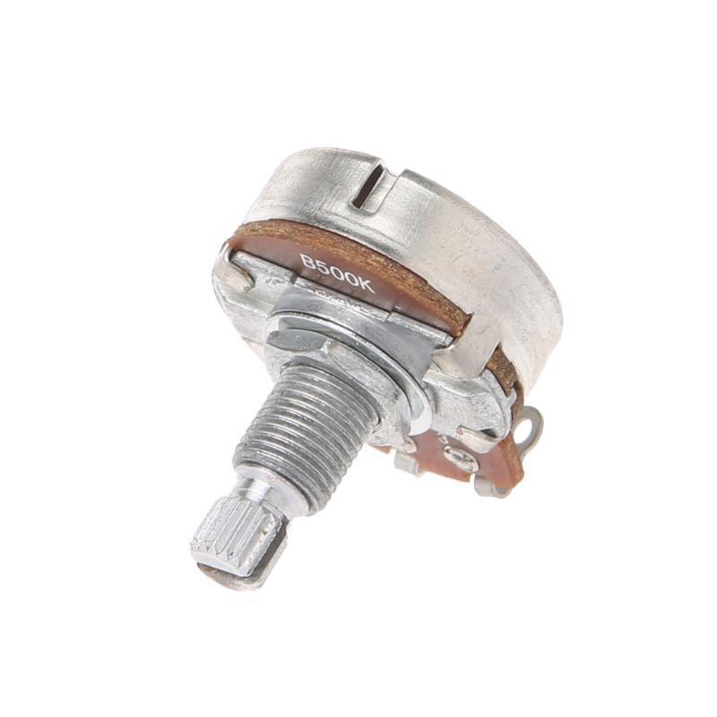 B500K Potentiometer Splined Pot Electric Guitar Bass Effect Amp Tone Volume