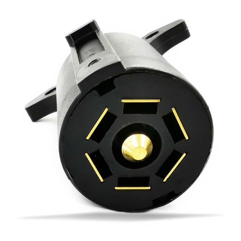 12V 7 Pin Towing Plug Trailer Caravan Electric Plug Socket Connector Adapter