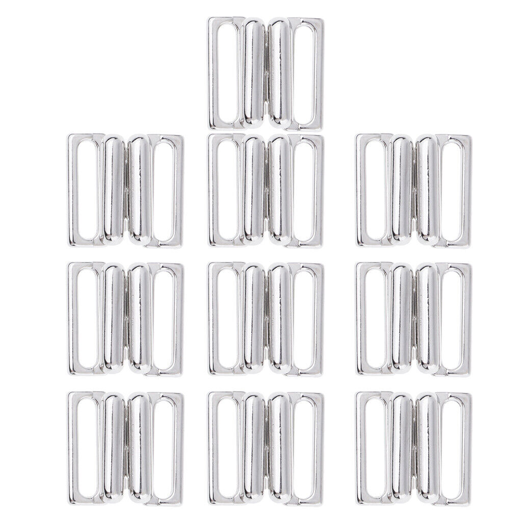 10  BIKINI  Hook &    Strap Bra Fastener Swimwear 14mm