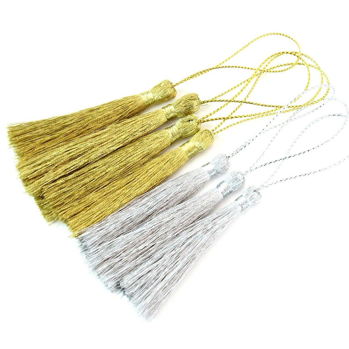 of 60 10cm Handmade Bookmark Tassels Cord Loop for Bookmarks Accessory