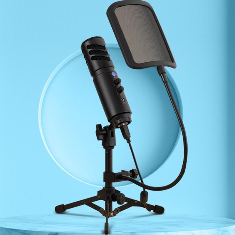 Microphone USB Plug Wired Streaming Mic Game Vocal Recording Application