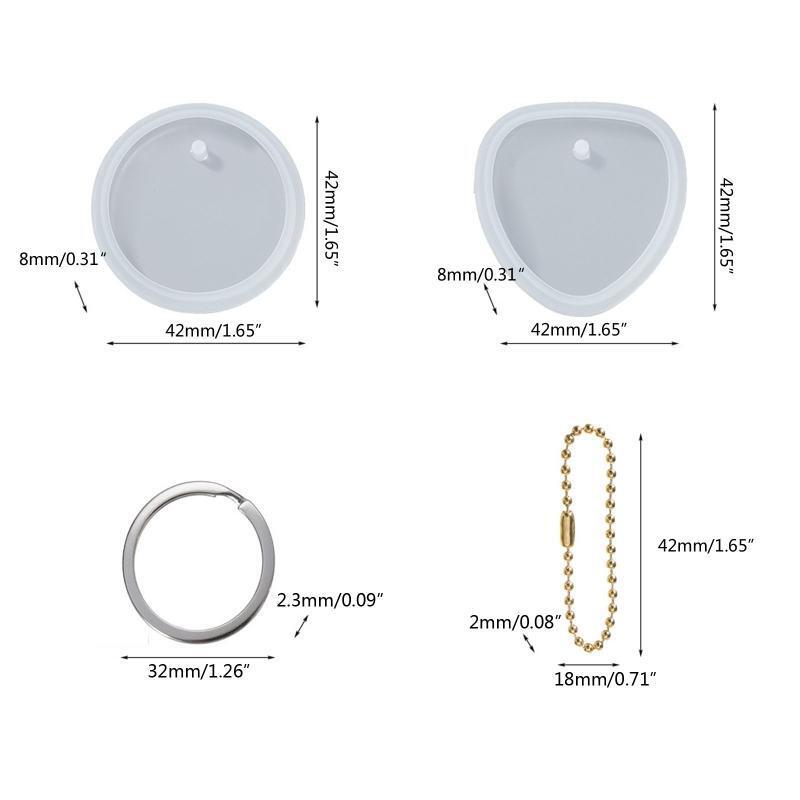 DIY Heart-shaped Pendant  Safe Epoxy Mold Round Love Oval Square  Abrasive Tools