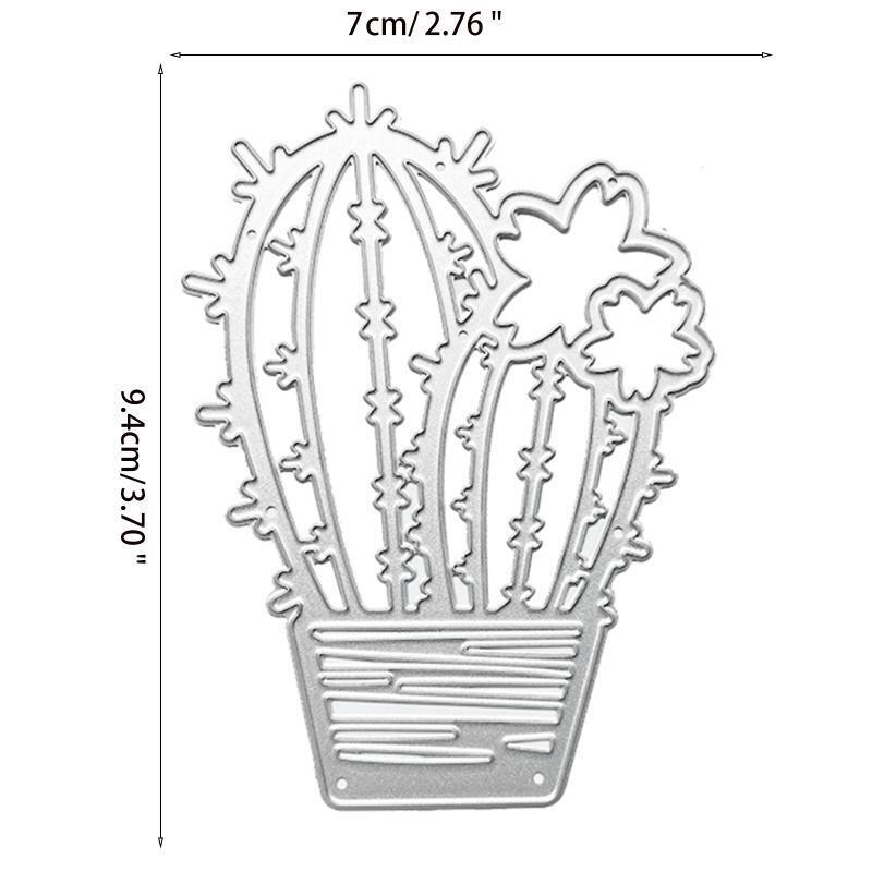 Cactus Metal Cutting Dies Stencil DIY Scrapbooking Album Paper Card Template