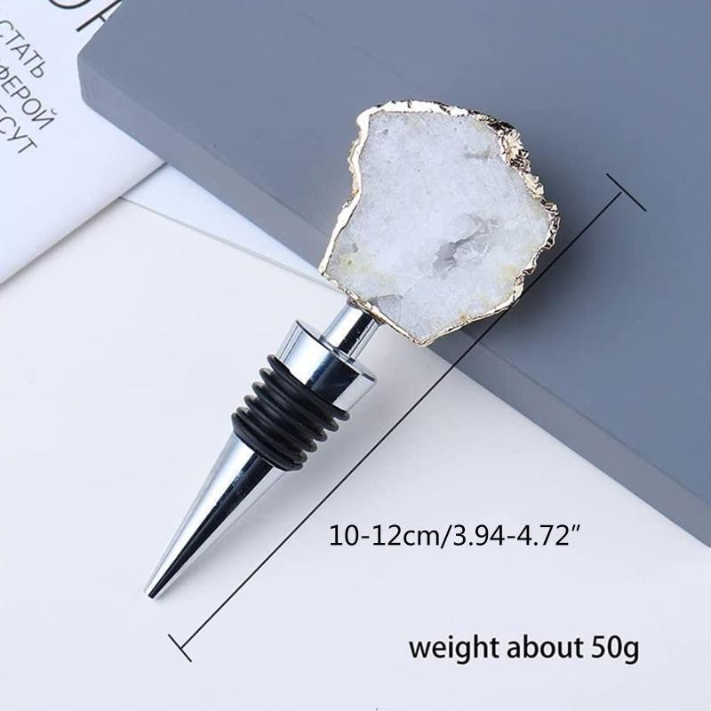 Decorative Crystal Wine & Beverage Bottle Stoppers Reusable Wine Corks Plug