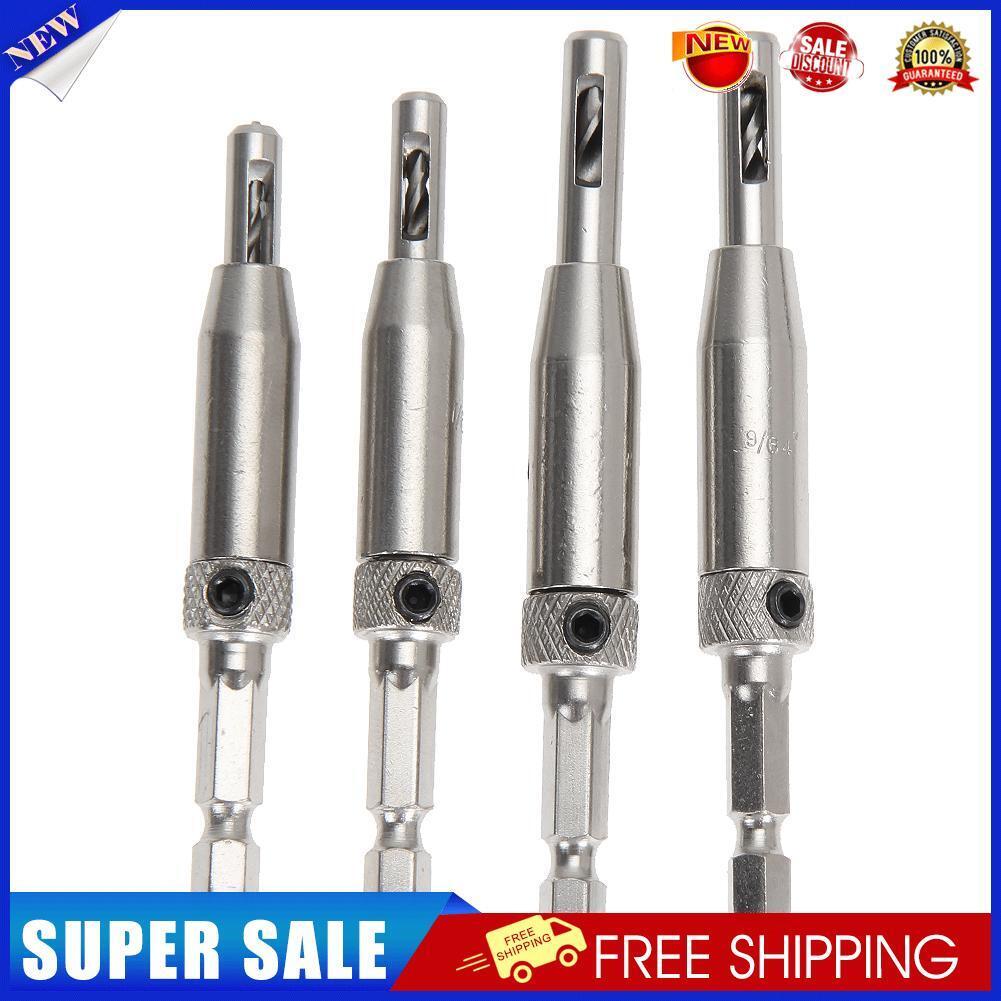 8Pcs HSS Self Centering Hinge Drill Bit Set for Hinges Drawer Guides
