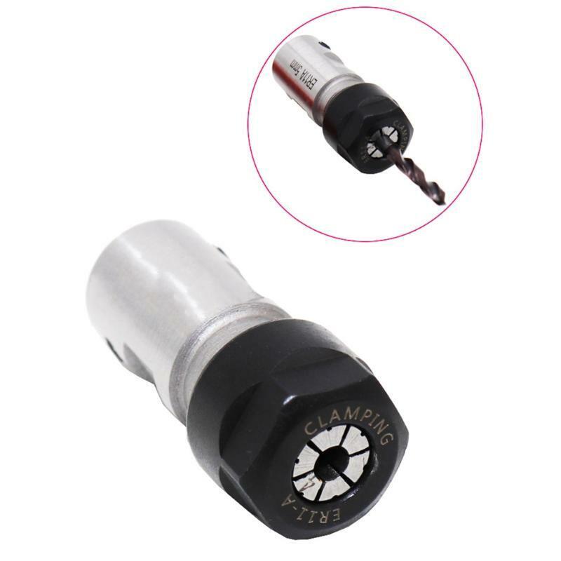 ER16 Inner 8mm/0.31'' Collet Chuck Motor Shaft Spindle Extension Rod Adapter