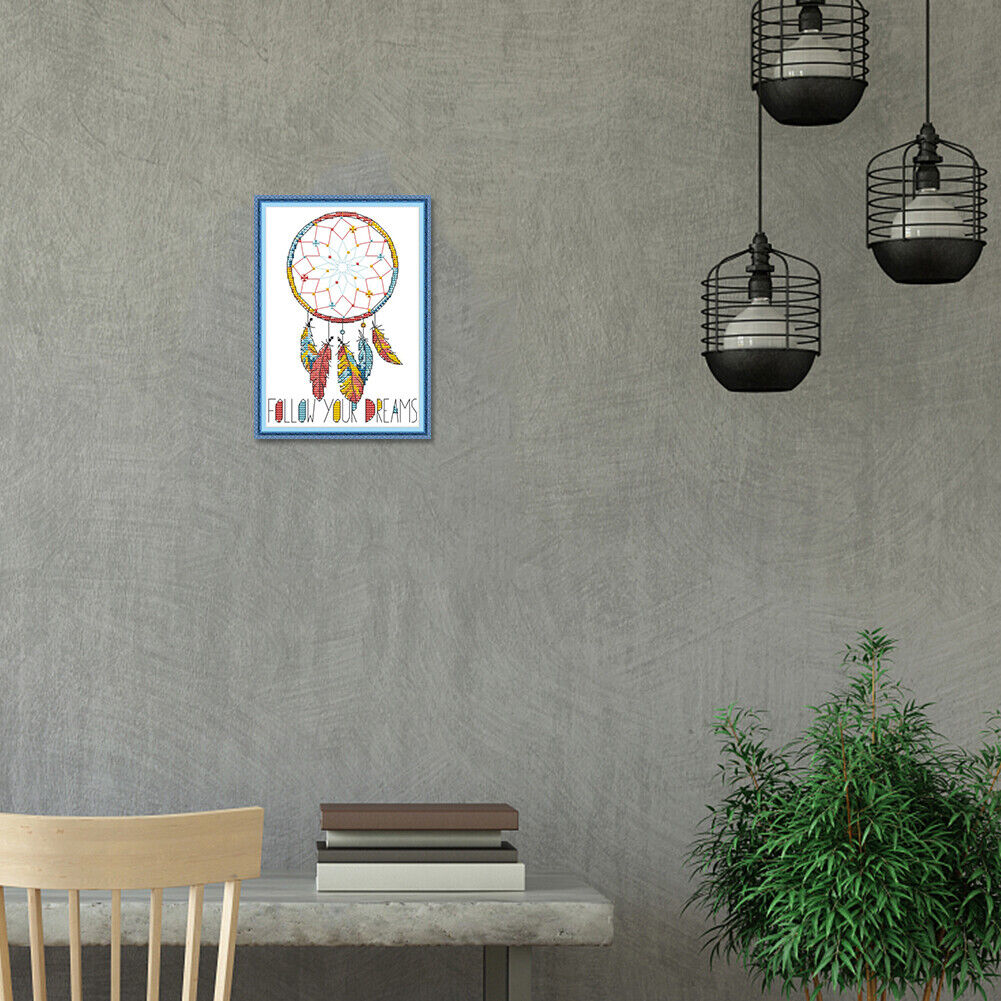 DIY Dreamcatcher? Cross Stitch Kits 14CT Stamped Embroidery Craft (J507)