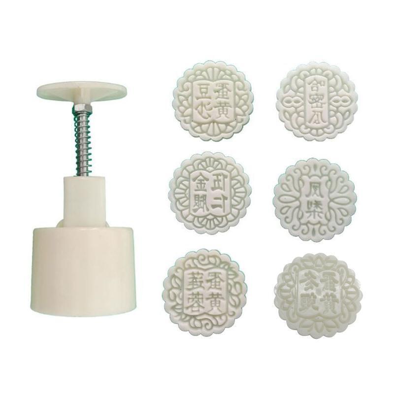 100g Chinese Words Shaped Hand Pressure Mooncake Decorating Gadget for Mid-Autum