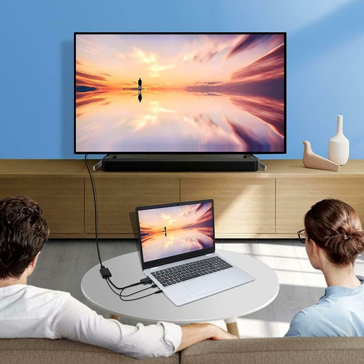 HDTV 1080P Adapter Male to Female Audio Video Cable VGA to HDMI Converter