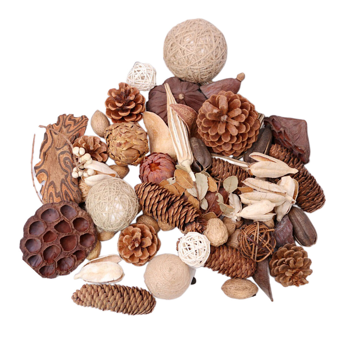 Pine Cones Rustic Rattan Ball  Wedding DIY Christmas Fall
