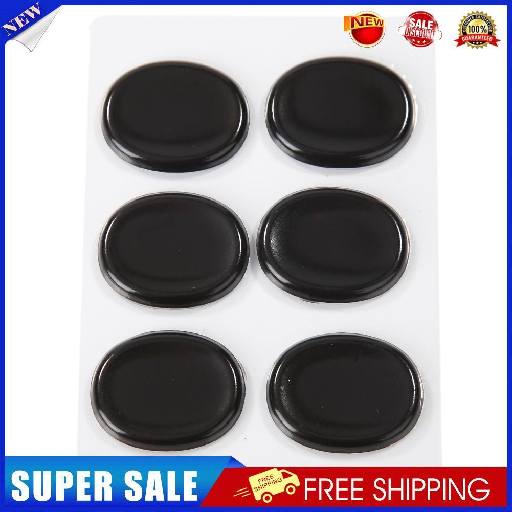 6pcs/set Snare Drum Mute Pads Silencer for Instrument Accessories (Black)