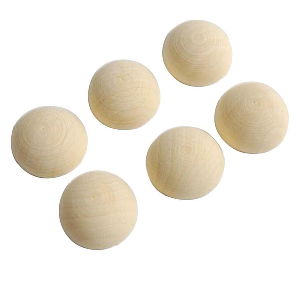 200Pcs 15mm + 200x 20mm Split  Unfinished Half en Balls for DIY