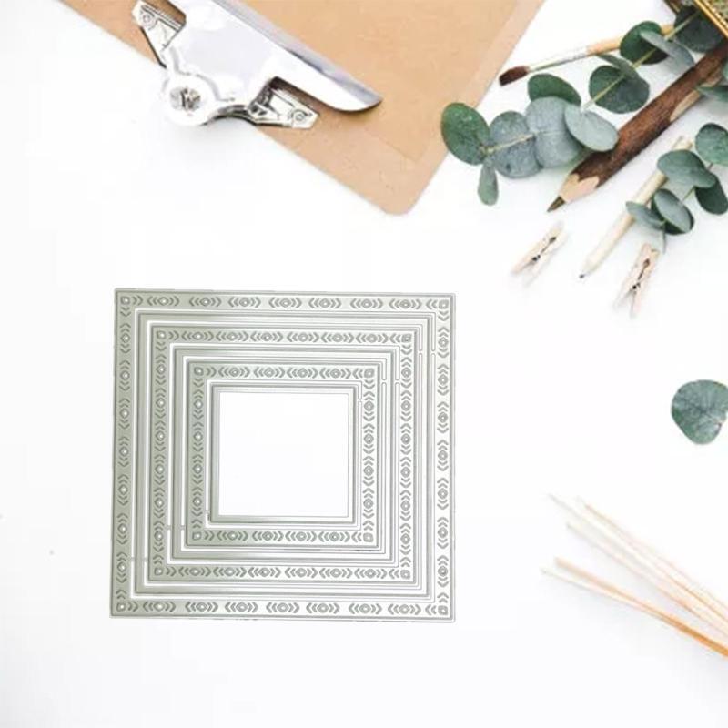 Hollow Square Cutting Dies Photo Album Decoration Accessories DIY Crafts