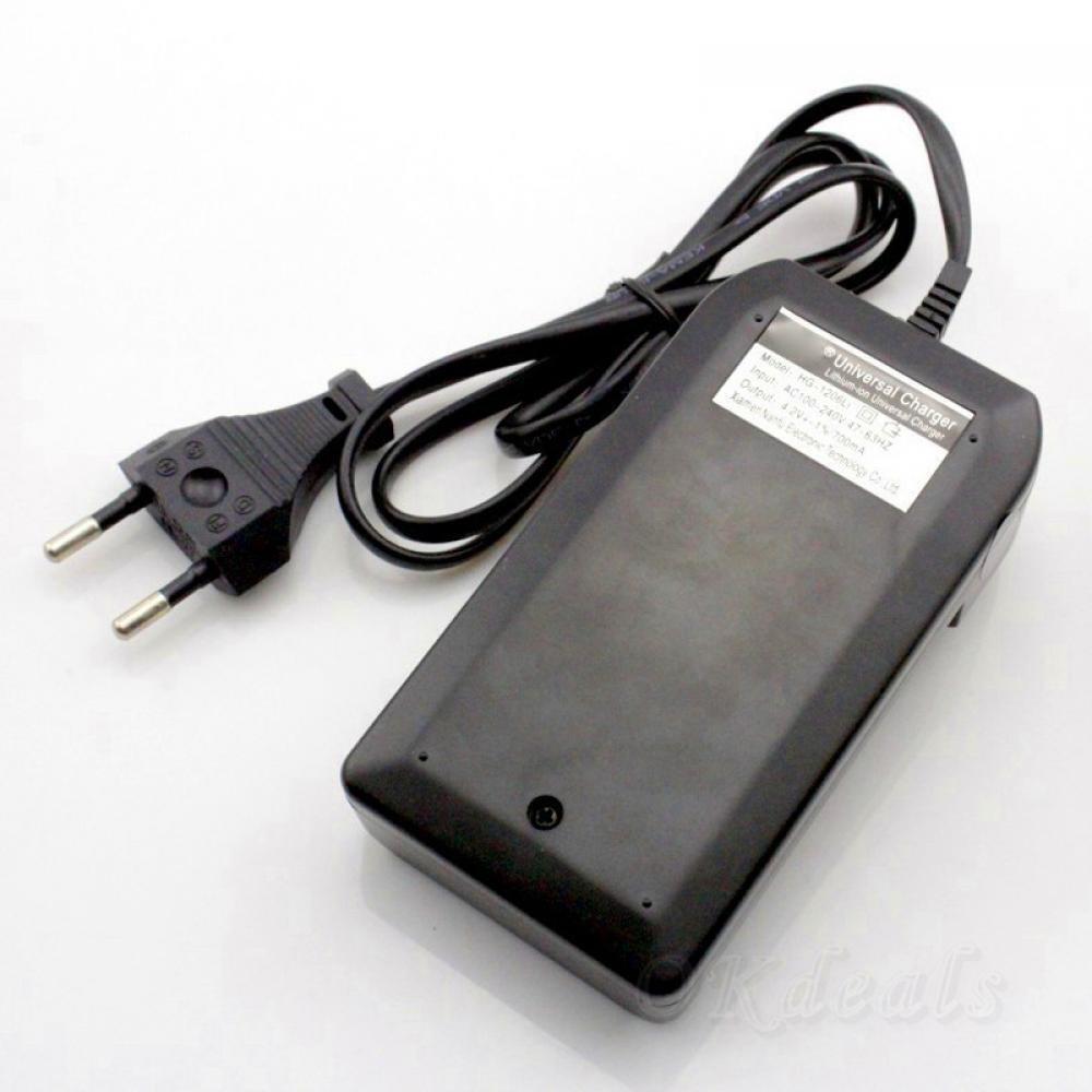 Universal New Auto Off 26650 18650 16340 14500 Eu Plug Battery Charger Li-ion