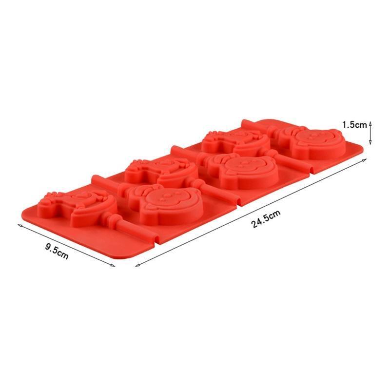 8 Cavities DIY Molds Wooden Horse & Monkey Shaped Fondant Mold Silicone Material