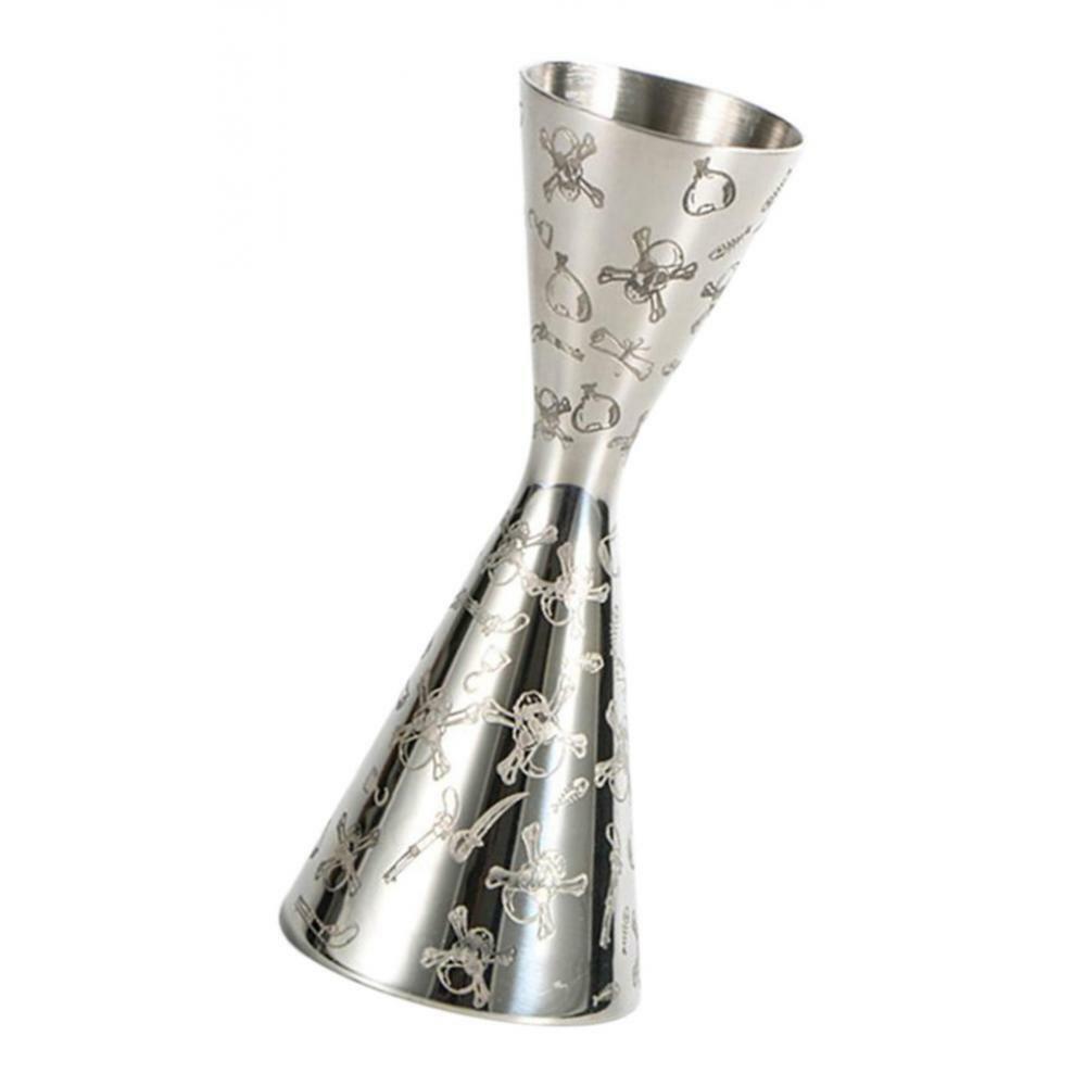 Cocktail Jigger Tool Liquor Mixer Measure Double Cup Stainless Steel 1oz/2oz