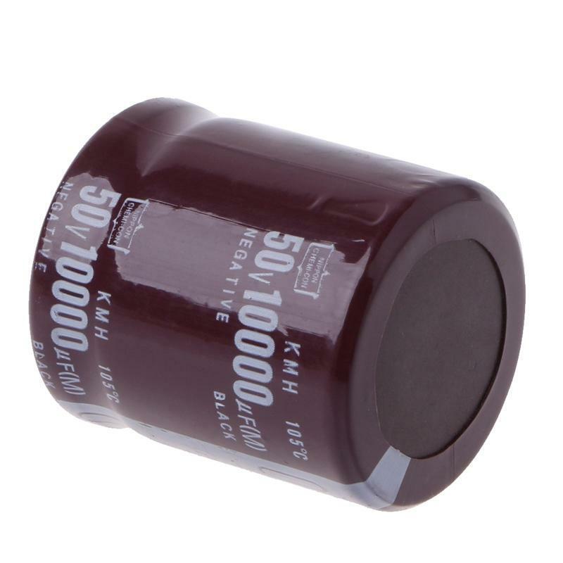 10000uF 50V Power Electrolytic Capacitor 10MF Snap Fit Snap In -40°C to +105°C
