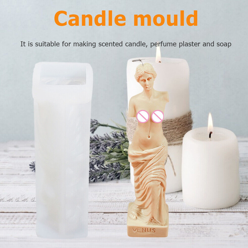 DIY Soap Mold Silicone Candle Making Wax Mould Human Body Shaped Handcraft